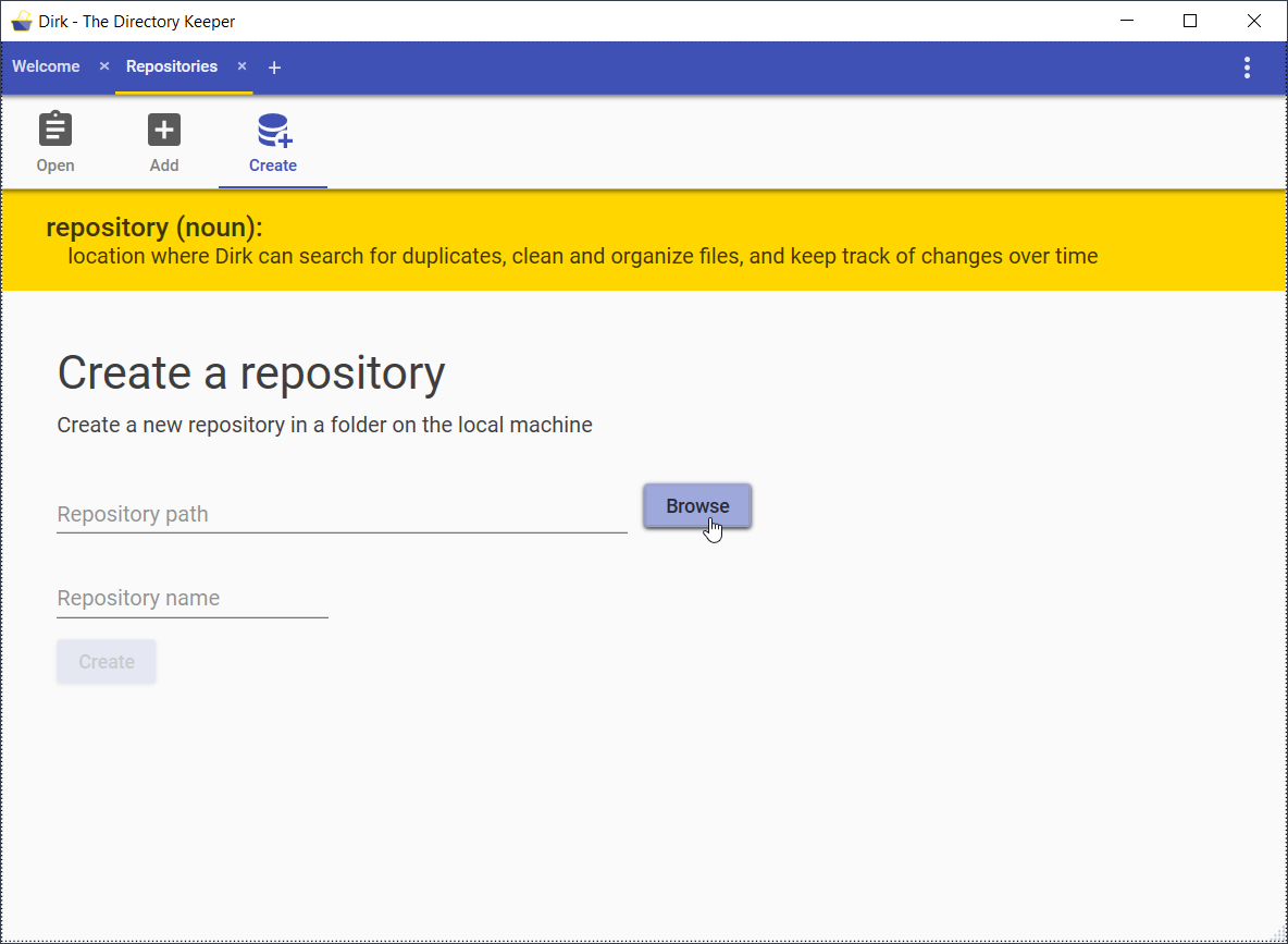 Create a repository